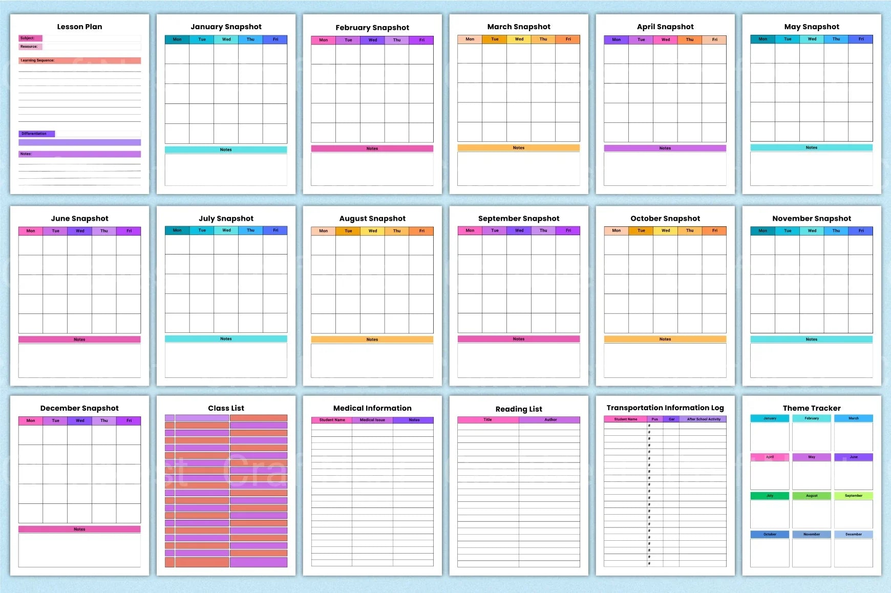 Teacher Planner 2024: Organize Your Classroom Efficiently - CraftNest - Digital Crafting and Art