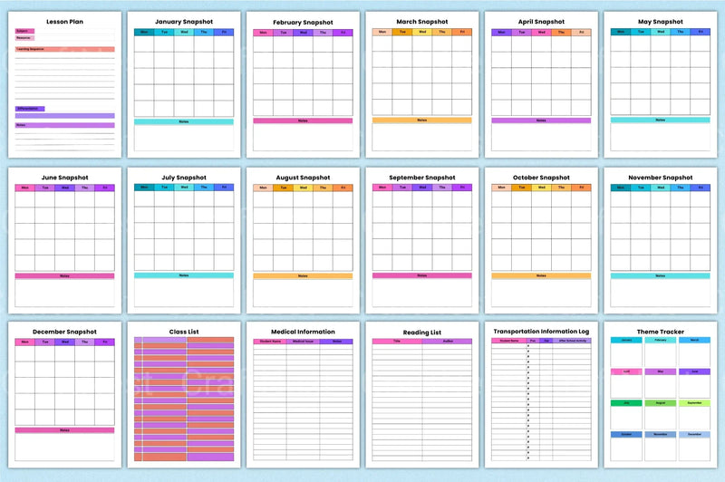 Teacher Planner 2024: Organize Your Classroom Efficiently - CraftNest - Digital Crafting and Art