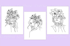 Flower Girl Coloring Page - CraftNest - Digital Crafting and Art
