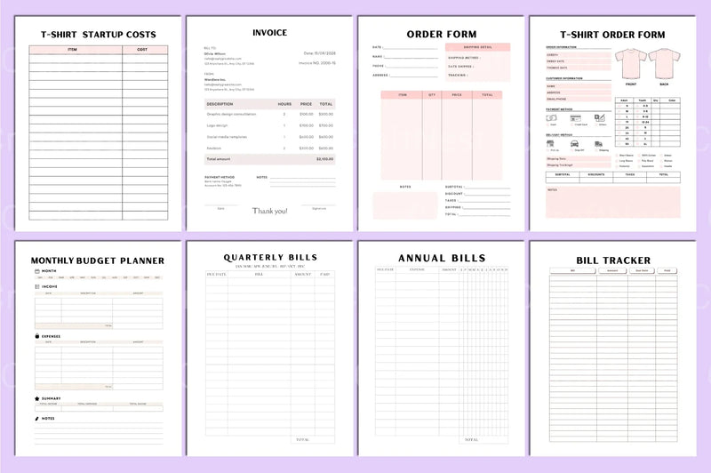Shirt Business Planner Guide - CraftNest - Digital Crafting and Art