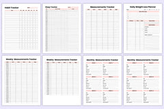 Weight Loss Planner - CraftNest - Digital Crafting and Art
