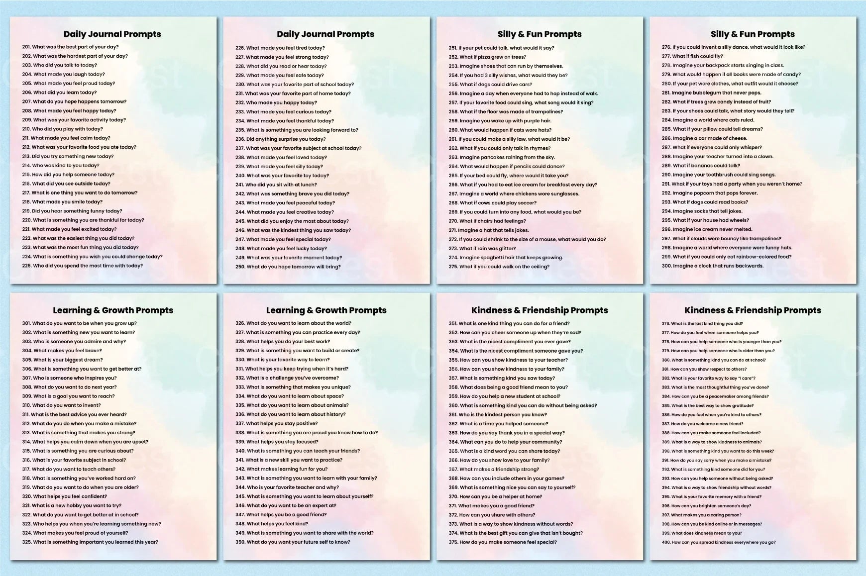 500 Engaging Prompts for Children - CraftNest - Digital Crafting and Art