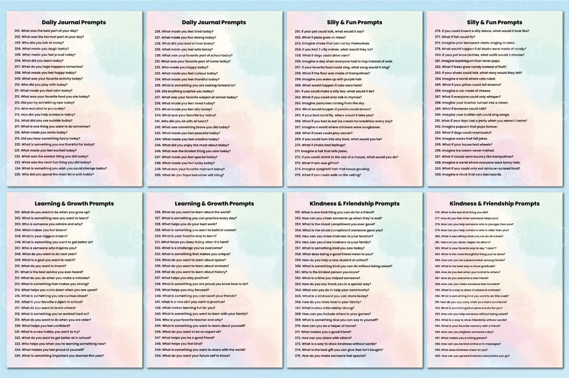 500 Engaging Prompts for Children - CraftNest - Digital Crafting and Art