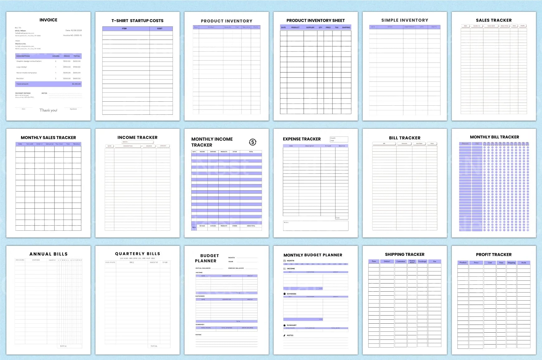 Shirt Business Planner Guide - CraftNest - Digital Crafting and Art
