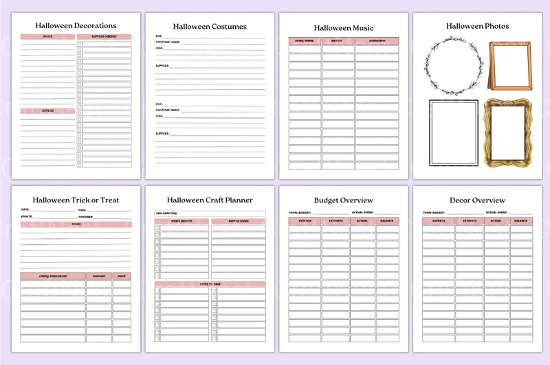Halloween Planner Canva Template - CraftNest - Digital Crafting and Art
