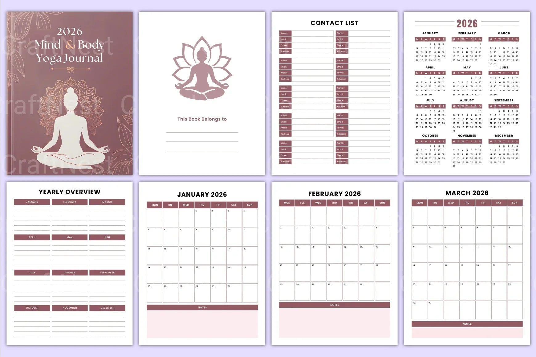 Mind Body Yoga: Enhance Wellness and Balance - CraftNest - Digital Crafting and Art