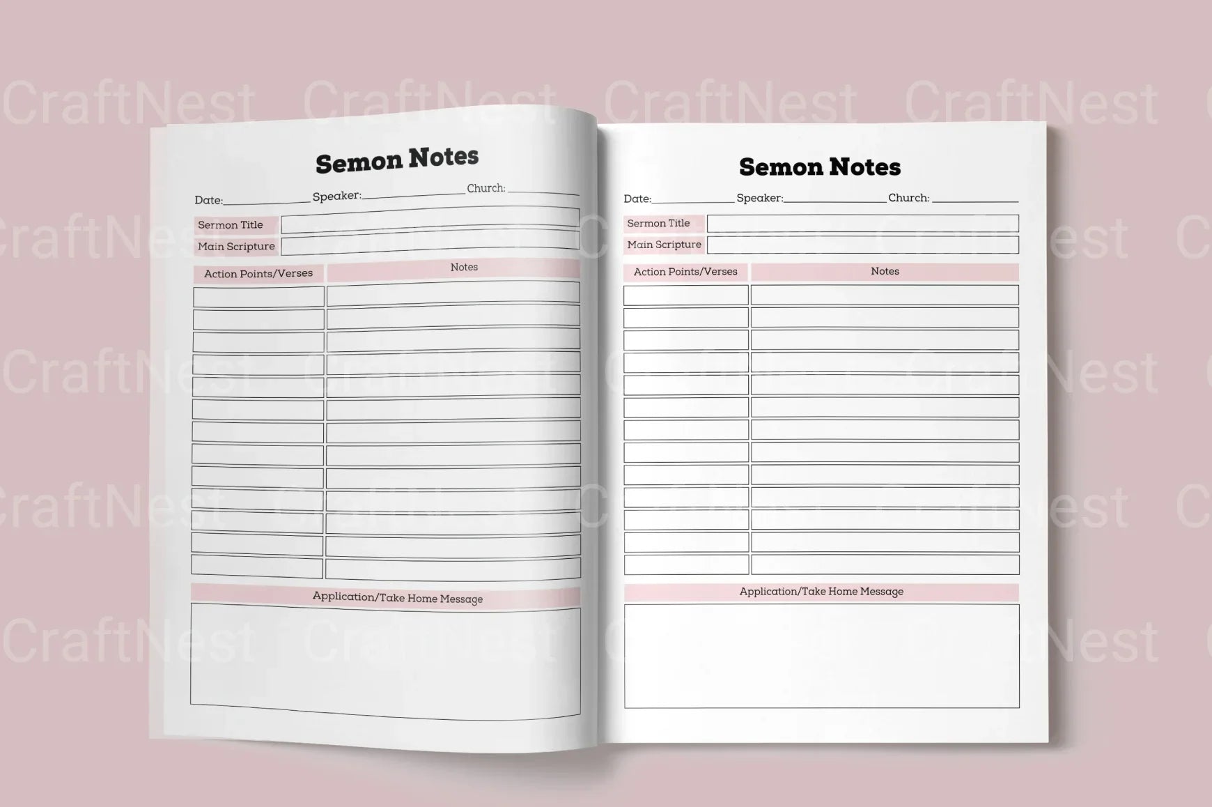Sermon Notes: Key Insights and Reflections - CraftNest - Digital Crafting and Art