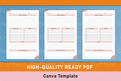 Mega Home School Planner Canva Template - CraftNest - Digital Crafting and Art