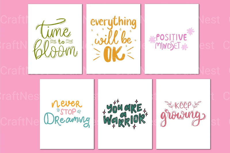 Kids Confidence and Positivity Affirmations - CraftNest - Digital Crafting and Art