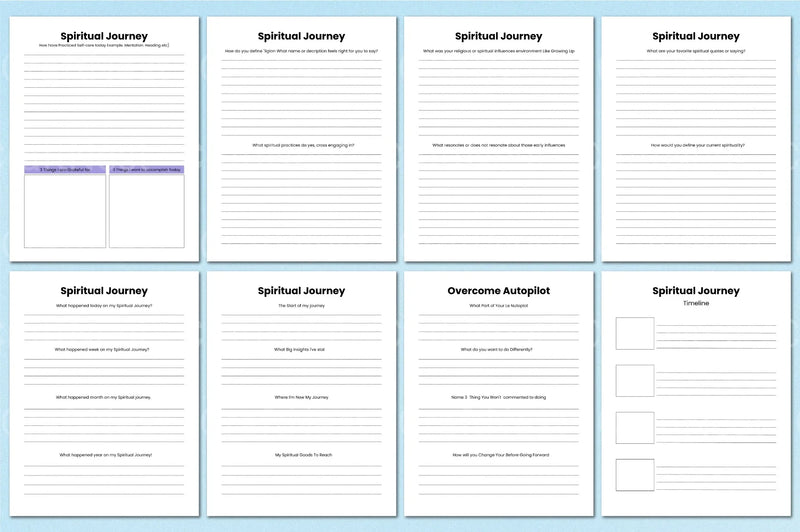 Spiritual Awakening Workbook for Personal Growth - CraftNest - Digital Crafting and Art