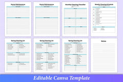 ADHD Cleaning Planner: Effective Organization Tool - CraftNest - Digital Crafting and Art