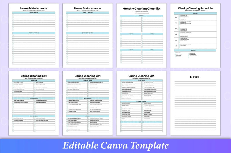 ADHD Cleaning Planner: Effective Organization Tool - CraftNest - Digital Crafting and Art