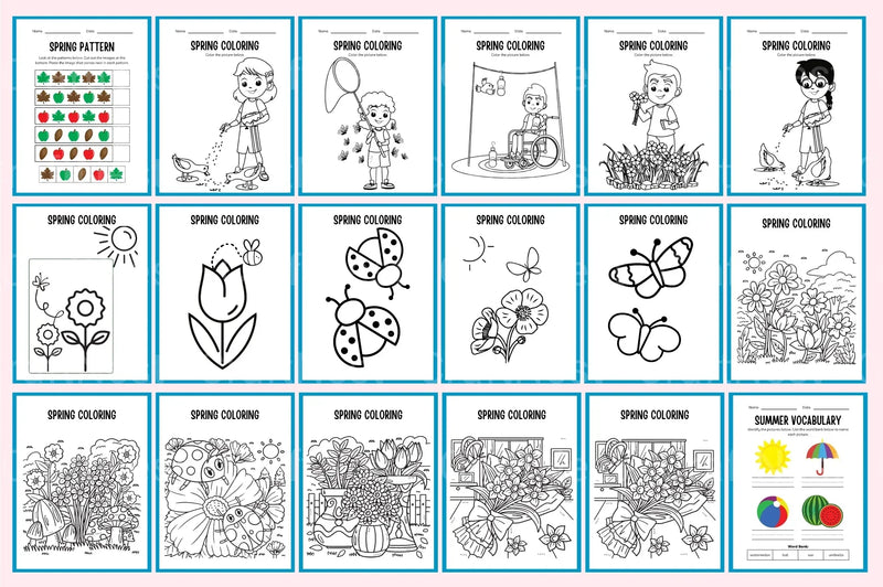 Spring Summer Workbook Collection - CraftNest - Digital Crafting and Art