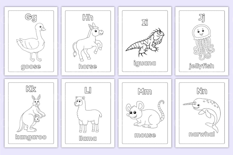 Animal Coloring Activity Book for Kids - CraftNest - Digital Crafting and Art