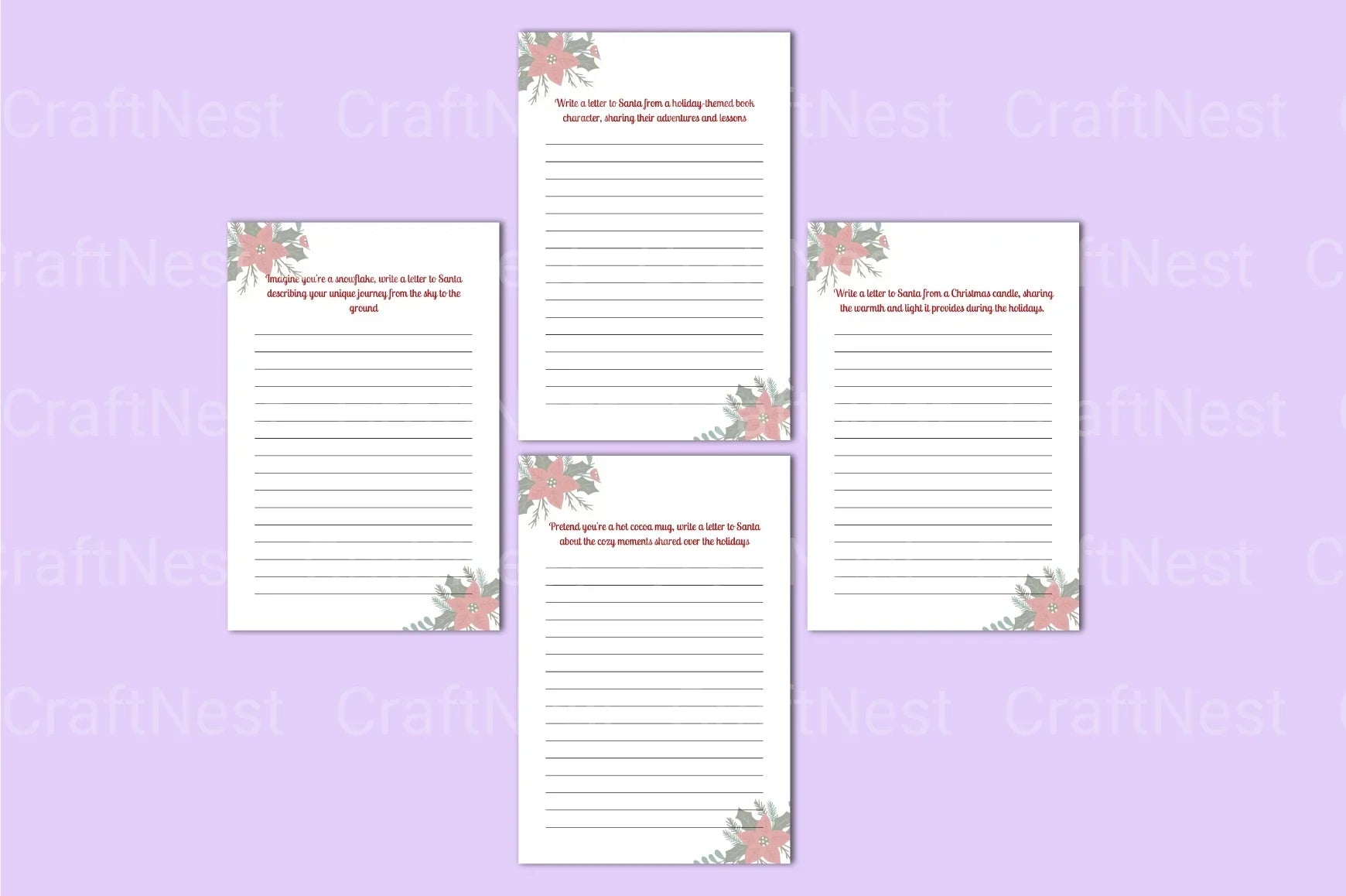 Creative Letters to Santa with Writing Prompts - CraftNest - Digital Crafting and Art