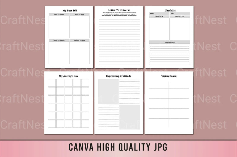 Vision Board Planner - CraftNest - Digital Crafting and Art