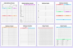 Wellness Lifestyle Organizer - CraftNest - Digital Crafting and Art