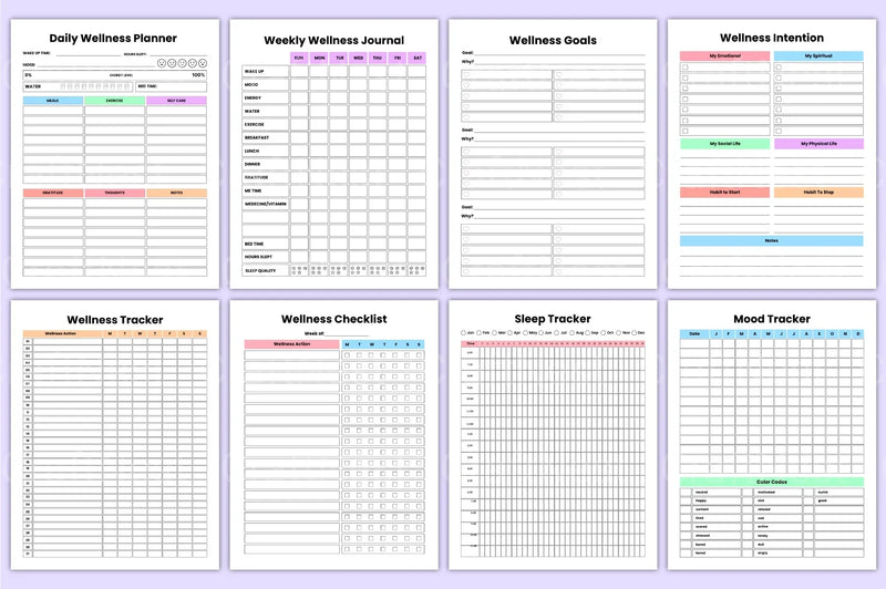 Wellness Lifestyle Organizer - CraftNest - Digital Crafting and Art