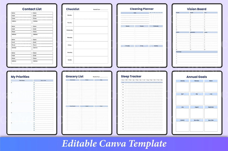 ADHD Planner for Effective Organization - CraftNest - Digital Crafting and Art