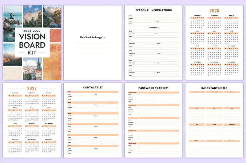 Vision Board Inspiration Ideas - CraftNest - Digital Crafting and Art