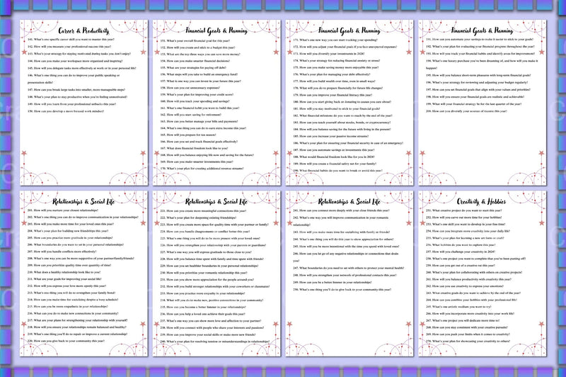 New Year Planner Prompts for Goal Setting - CraftNest - Digital Crafting and Art