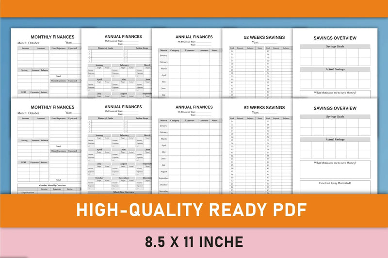 Finance Planner from 100 Planner - CraftNest - Digital Crafting and Art