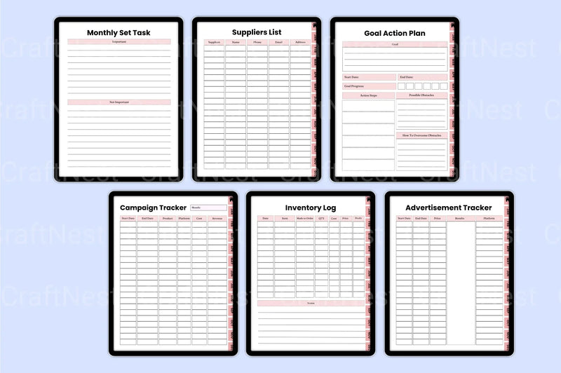 Business Workbook Guide - CraftNest - Digital Crafting and Art