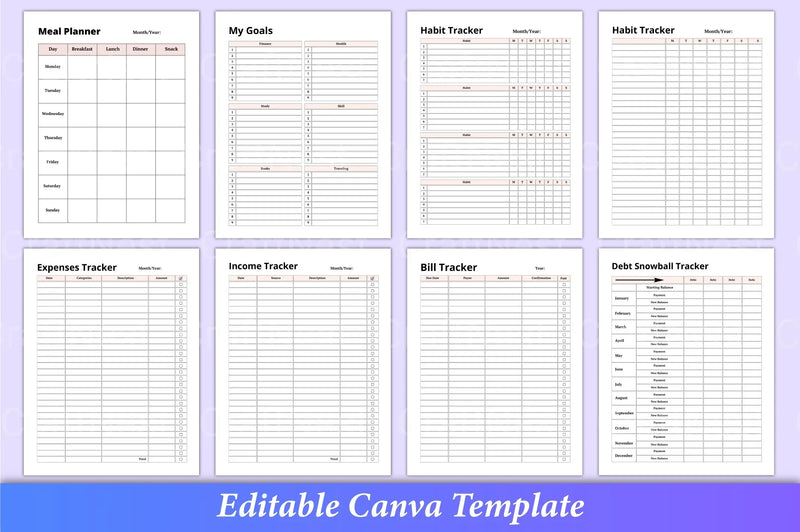 Ultimate Planner Template Canva - CraftNest - Digital Crafting and Art