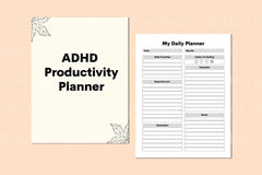 ADHD Productivity Planner - CraftNest - Digital Crafting and Art