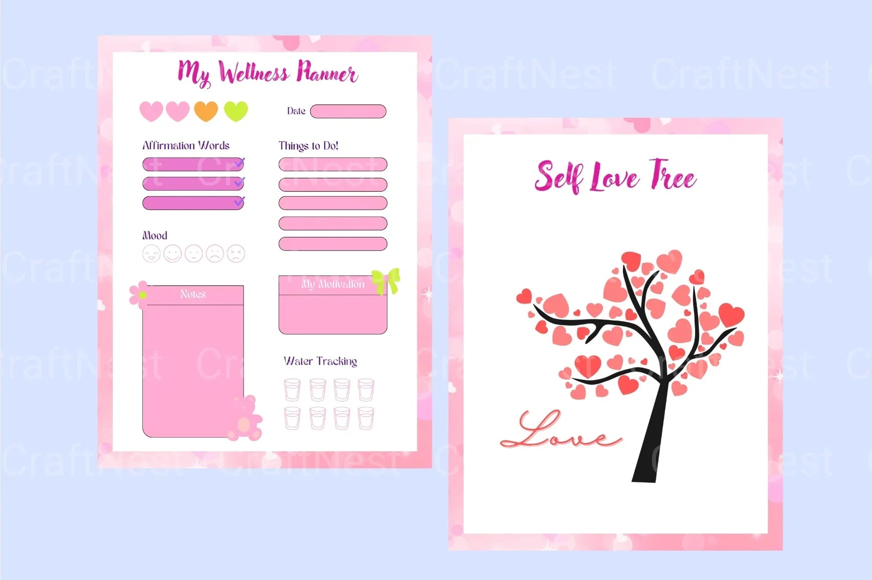 Mindful Self-Love Workbook - CraftNest - Digital Crafting and Art