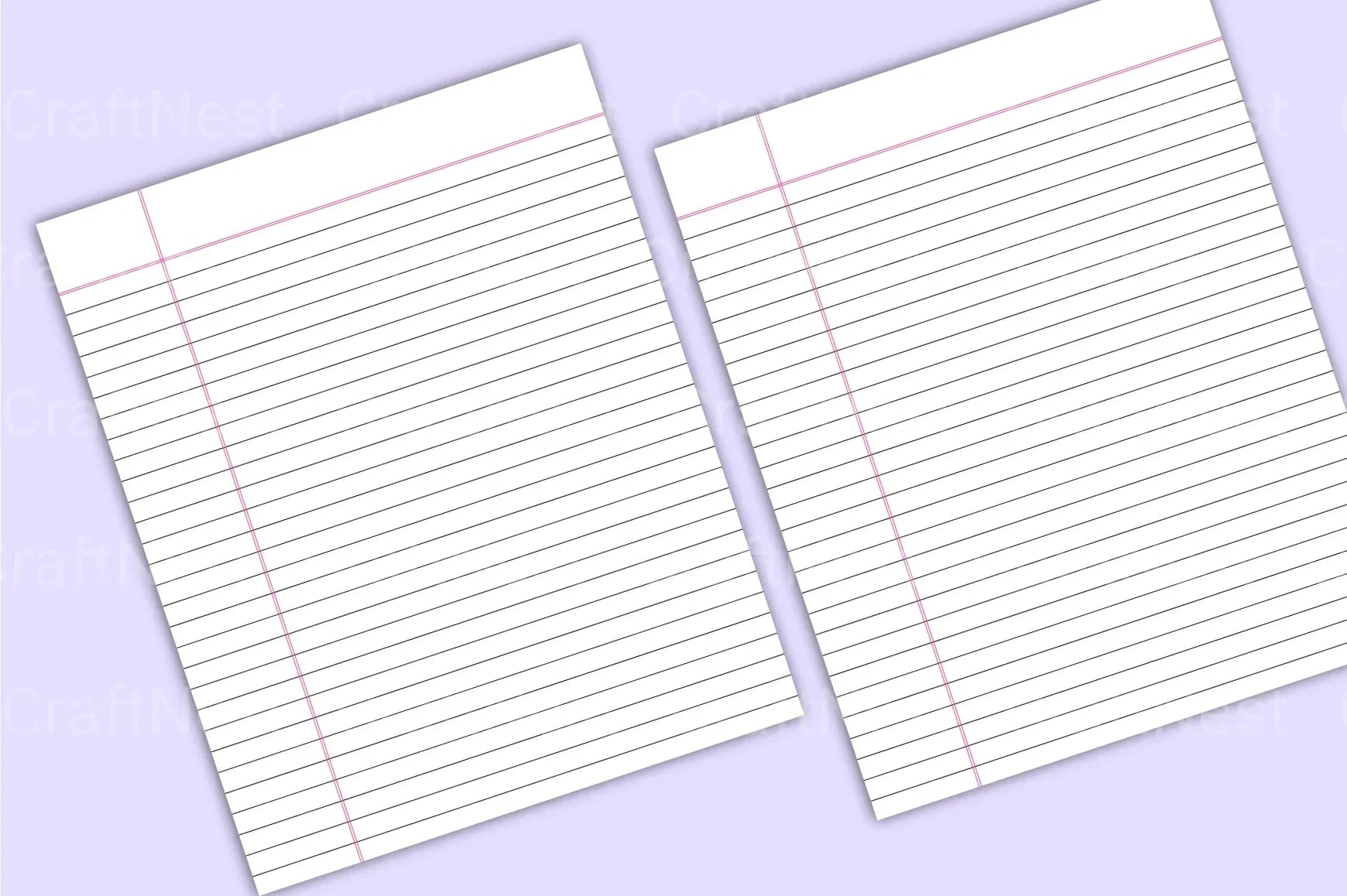 College Ruled Composition Notebook - CraftNest - Digital Crafting and Art