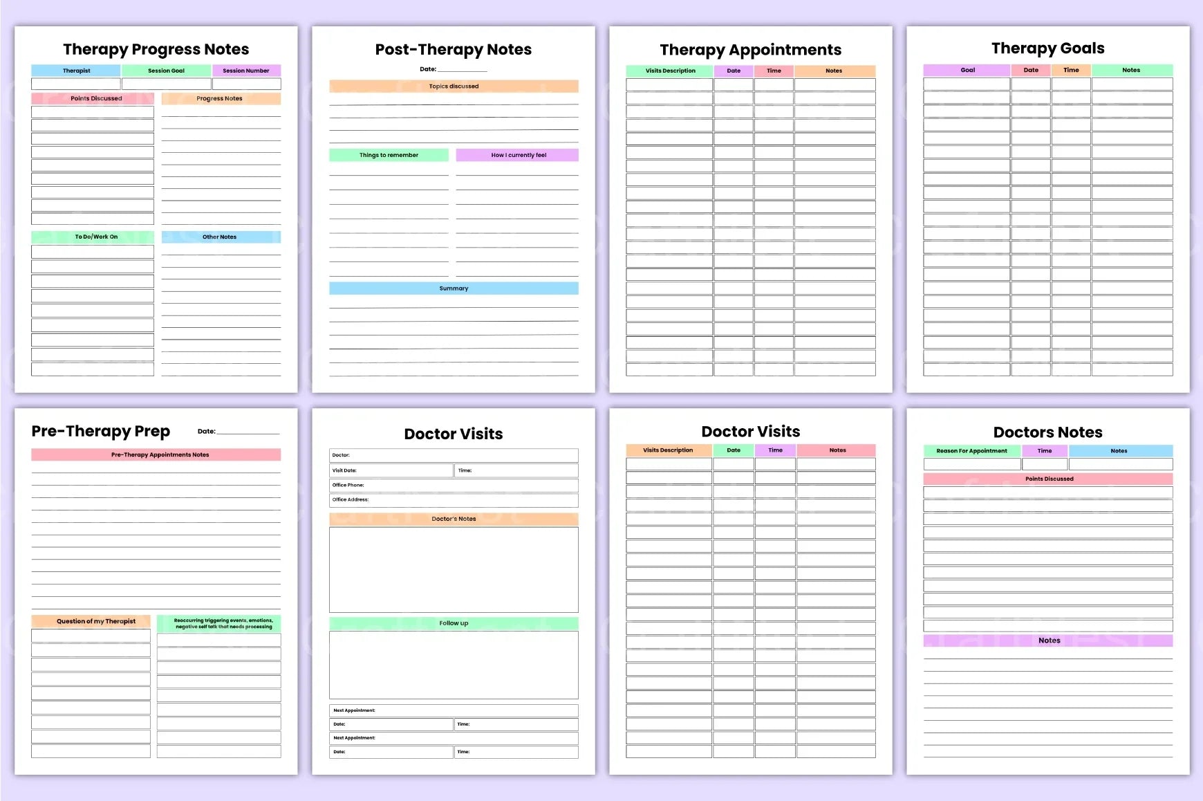 Therapy Healing Workbook for Personal Growth - CraftNest - Digital Crafting and Art