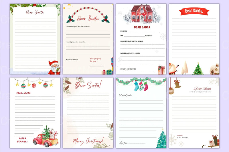 Mega Letter to Santa Template - CraftNest - Digital Crafting and Art