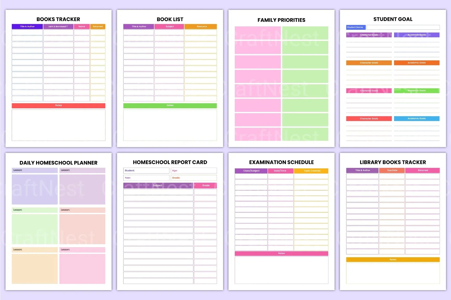 Mega Homeschool Planner 2023 - CraftNest - Digital Crafting and Art