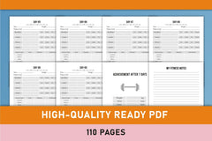 Day Weight Loss Planner - Printable Bundle - CraftNest - Digital Crafting and Art