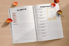 Customizable Teacher Planner Template - CraftNest - Digital Crafting and Art