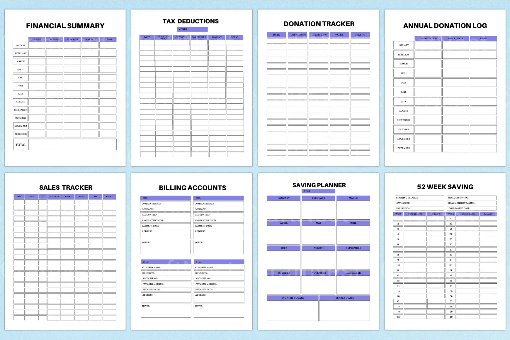 Budget Financial Planner - CraftNest - Digital Crafting and Art