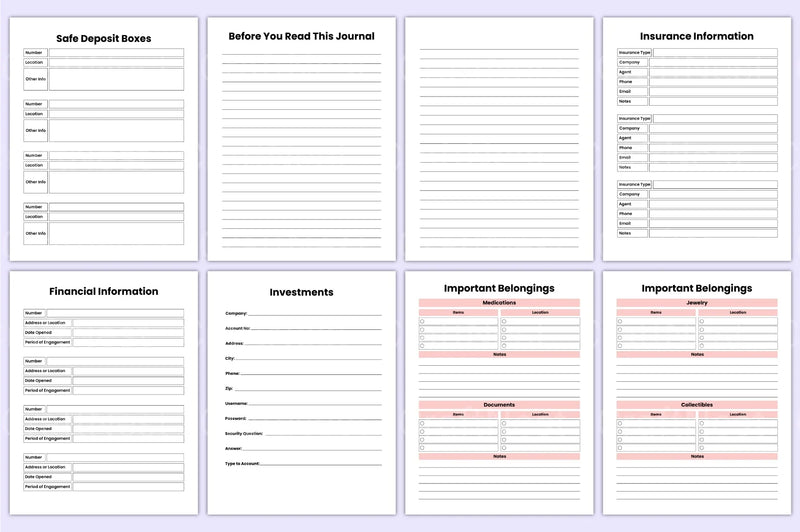 End of Life Planner Guide - CraftNest - Digital Crafting and Art