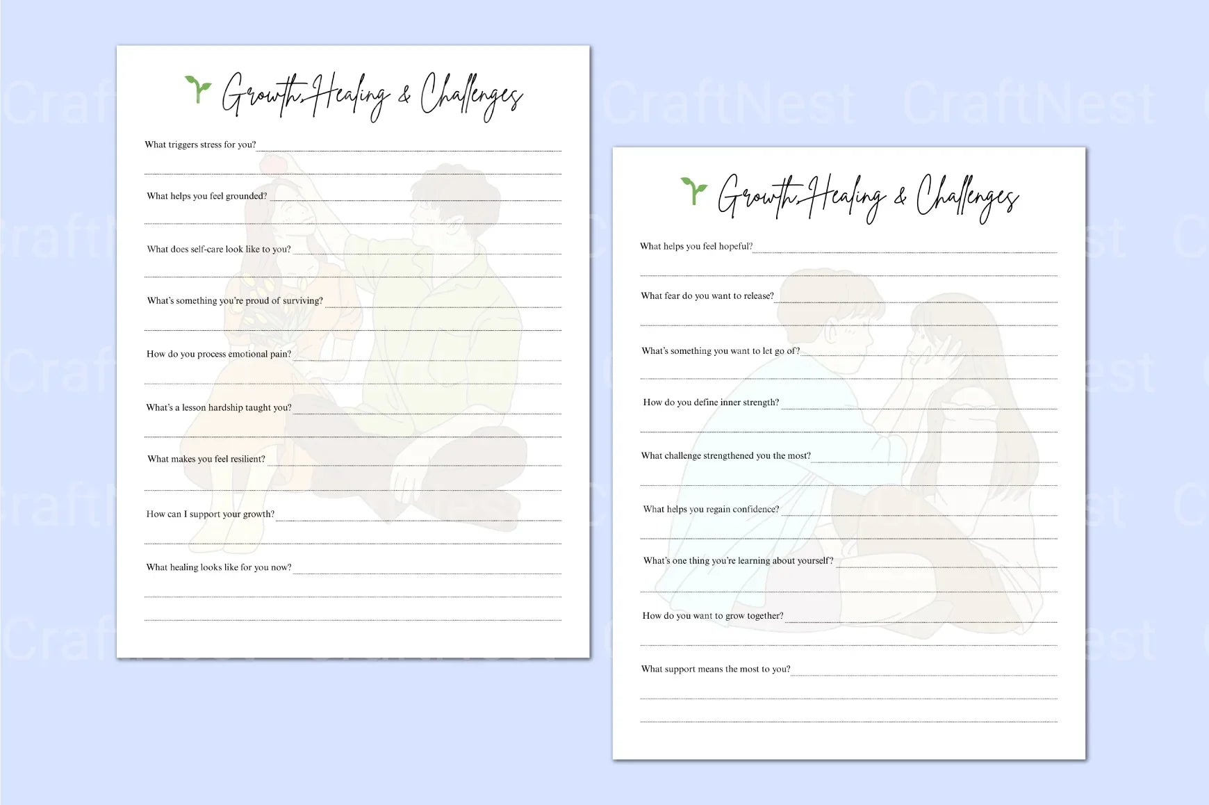 Essential Questions for Couples Workbook - CraftNest - Digital Crafting and Art