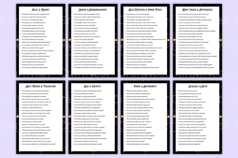 Shadow Work Prompts for Personal Growth - CraftNest - Digital Crafting and Art