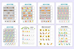 Kindergarten Pattern Workbook for Early Learning - CraftNest - Digital Crafting and Art