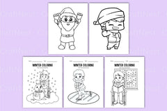 Winter Activity Coloring Book for Kids - CraftNest - Digital Crafting and Art