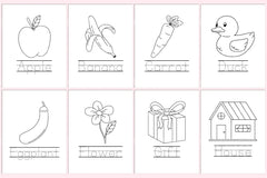 Alphabet Coloring Book for Kids - CraftNest - Digital Crafting and Art