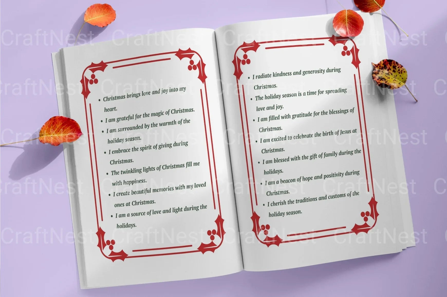 500 Christmas Positive Affirmations - CraftNest - Digital Crafting and Art