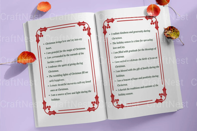 500 Christmas Positive Affirmations - CraftNest - Digital Crafting and Art