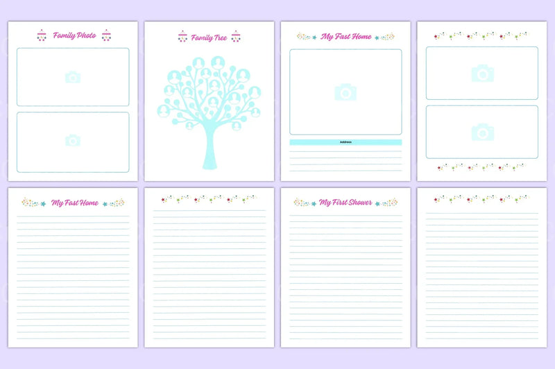 Baby Memory Book: First Year Keepsake - CraftNest - Digital Crafting and Art