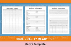 Medical Planner Template - CraftNest - Digital Crafting and Art