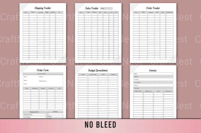 Small Business Planner Template - CraftNest - Digital Crafting and Art