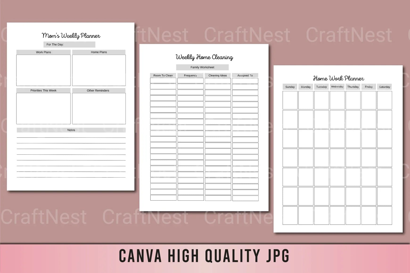 Ultimate Mom Planner for Busy Moms - CraftNest - Digital Crafting and Art