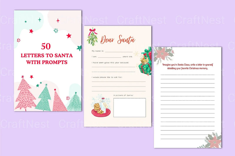 Creative Letters to Santa with Writing Prompts - CraftNest - Digital Crafting and Art